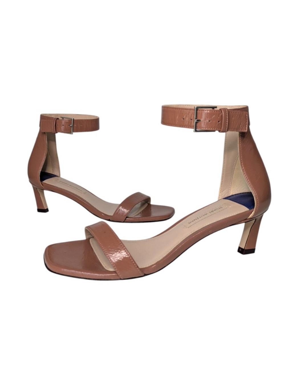 Stuart Weitzman Nudist 45 Square sandals